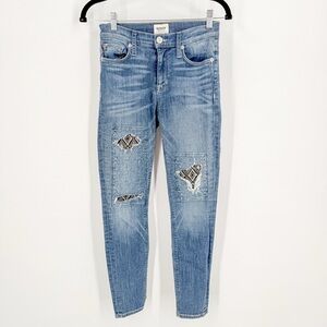 Hudson Jeans Women's Distressed Blue Ankle Jeans